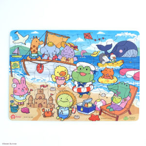 จิ๊กซอว์สำหรับเด็ก - JessieFrog Jigsaw Puzzle แบบถาด 65 ชิ้น ลาย Summer Beach