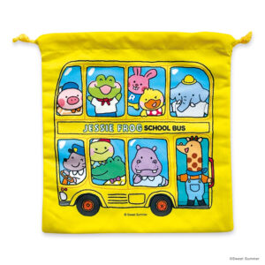 ถุงผ้าหูรูด Jessie School Bus ไซส์ L